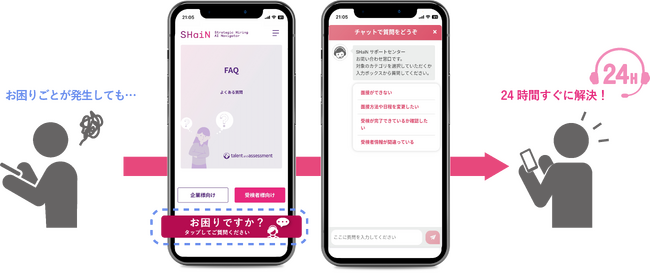対話型AI面接サービスSHaiNチャットボット導入で24時間受検者サポートを実現