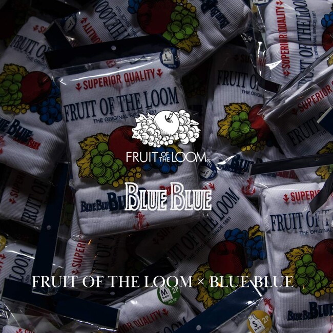 【BLUE BLUE】FRUIT OF THE LOOMとコラボレーションした2パックリブタンクトップが登場