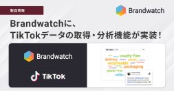 ブレインパッドが取り扱う「Brandwatch Consumer Research」に新機能、TikTokデータの取得・分析機能を実装