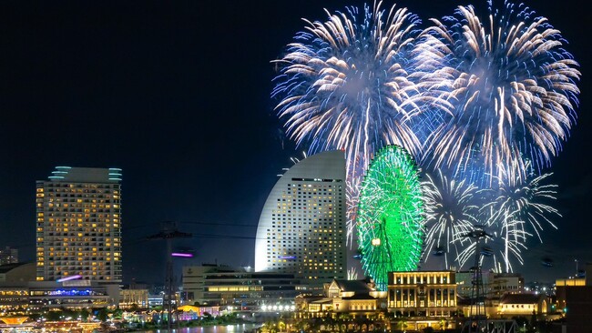 横浜桜木町ワシントンホテル　DINING＆BAR「BAYSIDE」８月４日（月）限定！みなとみらいの夜景×花火を個室で鑑賞