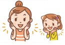 親子スキンケアイメージ 親子スキンケアイメージ