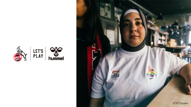 ヒュンメルが1. FCケルンコラボの虹色Tシャツを発売、売上の一部を多様性推進に