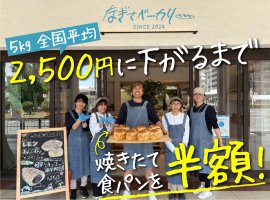 「なぎさのザクザク山型食パン」を半額 「なぎさのザクザク山型食パン」を半額