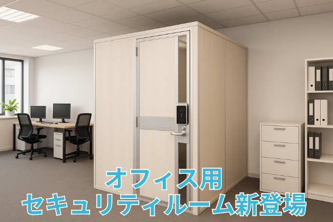 工事不要！専門知識ゼロでも構築可能なオフィス用セキュリティルーム新登場