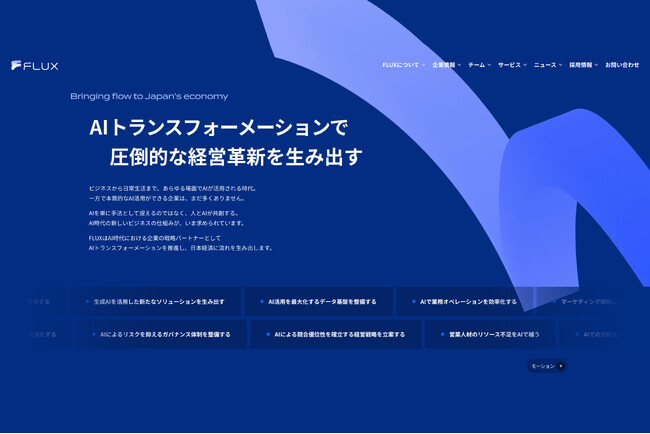 株式会社FLUX、コーポレートサイトリニューアルのお知らせ