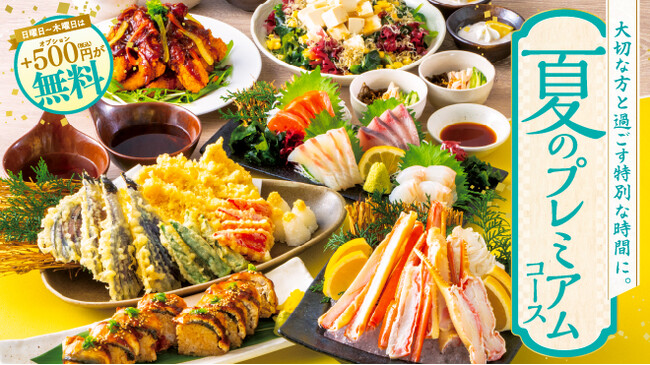 【夏季限定】鰻や旬の夏野菜を使用した2025年夏のプレミアムコース。チムニーグループ253店舗でご予約受付開始