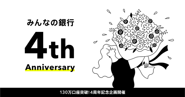 130万口座突破！サービス提供開始4周年記念企画開催