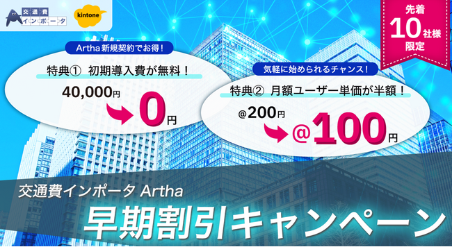 ビーマップの「交通費インポータArtha」をサイボウズの業務改善プラットフォーム「kintone」向けに提供開始