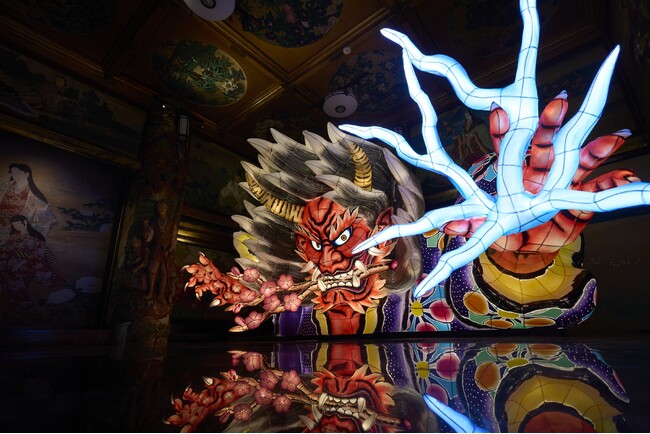 【ホテル雅叙園東京】文化財建築で「鬼」をテーマにした没入型アート企画展「和のあかり×百段階段2025 ～百鬼繚乱～」を開催