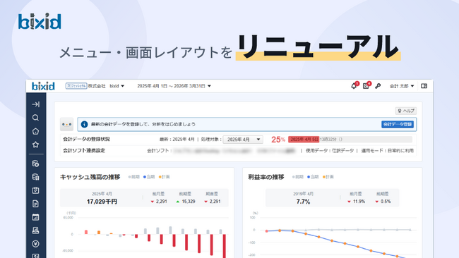 経営支援クラウド『bixid（ビサイド）』、6月より新UIへ完全移行