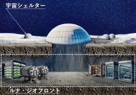 月での技術開発新構想(イメージ) 月での技術開発新構想(イメージ)