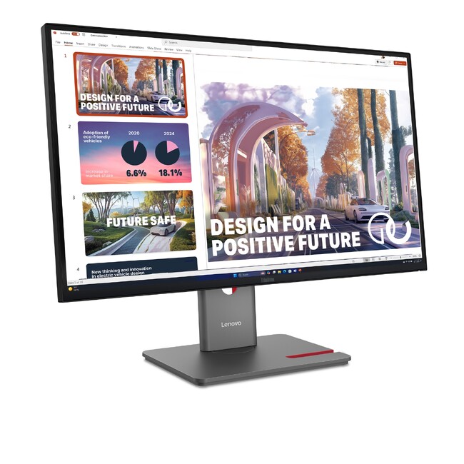 レノボ、高解像度IPSと多機能USB Type-Cドッキングを備えた27型QHDモニター「ThinkVision P27QD-40 / T27QD-40」を発表