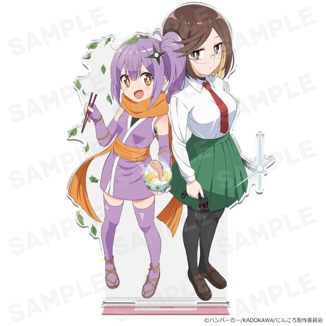 アニメ「忍者と殺し屋のふたりぐらし」アクリルキャラスタンド、B2タペストリー、Tシャツ、キャラクターラバーマットなどの受注を開始しました！