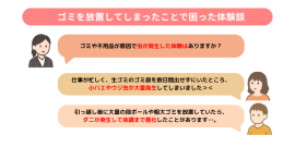 ゴミの放置と虫の大量発生の実態