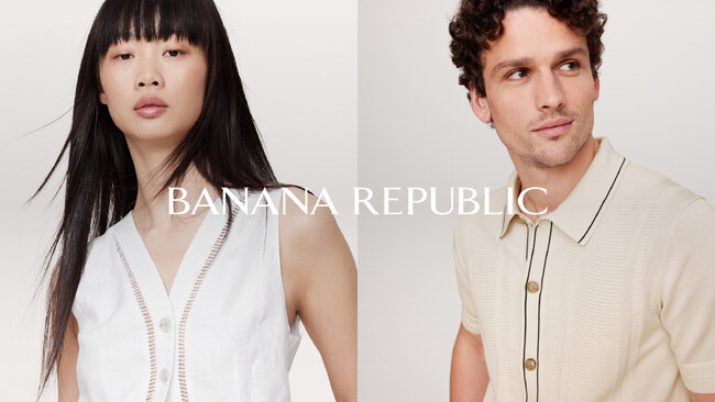 バナナ・リパブリック、SUMMER 2025コレクションから環境月間に向けて品質にこだわったデザイン性の高いサステナブルアイテムが充実