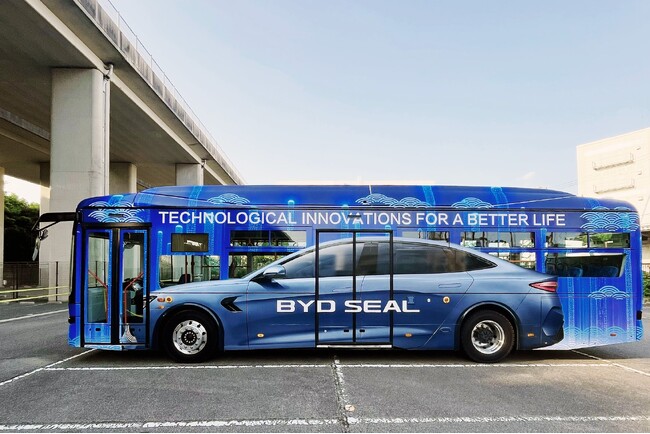 2025年バステクフォーラム＠神戸にBYD大型電気バス「K8」で初参加