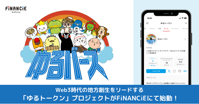 ゆるキャラグランプリ実行委員会とスマートリレーションが協業して、Web3時代の地方創生をリードする「ゆるトークン」プロジェクトをFiNANCiEにて始動！
