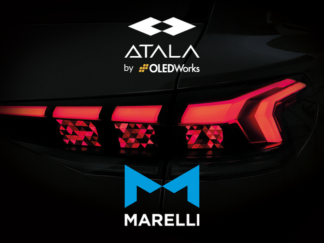マレリとOLEDWorksが画期的なデジタルOLED 2.0リアライトで権威あるAutoTechの『年間最優秀協力パートナーシップ』賞を受賞