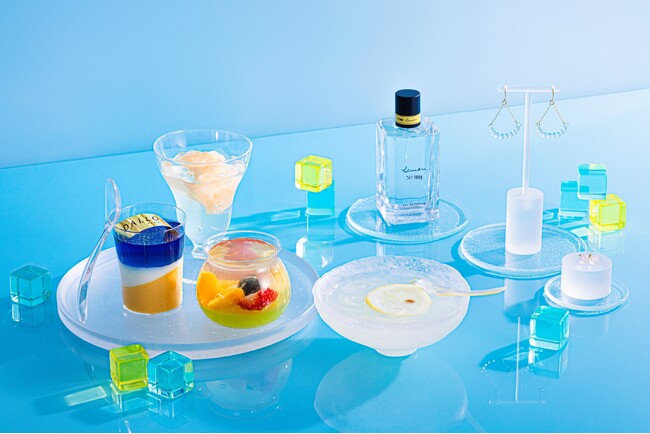 JR品川駅「エキュート品川」きらめく透明アイテムで、爽やかな夏の始まりを！「透明フェア」初開催!!　夏の新作スイーツ登場！透き通るグラススイーツや、水滴のような涼やかなガラスアクセサリーも！