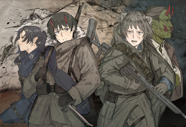 砲弾と魔法が飛び交う未知の大戦記、上下巻同時発売！ GCノベルズ『アキツ大戦記～竜の国～』予約受付中！