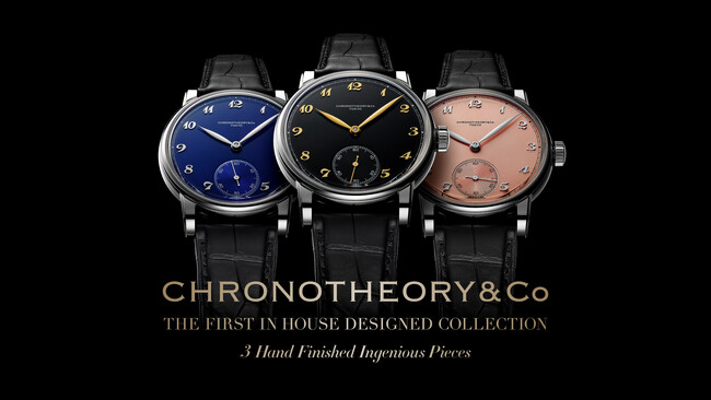 クロノセオリー初となるインハウスデザイン時計コレクション「CHRONOTHEORY&Co」の第1弾「AV-98」の初回生産分3本が抽選販売スタート
