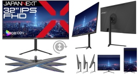 JAPANNEXTが32インチ IPSパネル 昇降式多機能スタンド搭載 USB-C給電に対応したフルHD液晶モニターを32,980円で6月6日(金)に発売 JAPANNEXTが32インチ IPSパネル 昇降式多機能スタンド搭載 USB-C給電に対応したフルHD液晶モニターを32,980円で6月6日(金)に発売