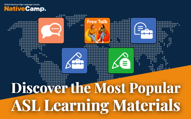 【NativeCamp ASL /アメリカ手話】American Sign Language Learning Material Rankings Released /手話人気教材ランキングを公開