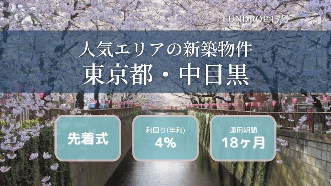 FUNDROP 17号ファンドの運用期間が終了、償還および当初想定利回り4%の分配を完了