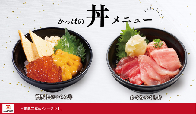 【丼で味わうかっぱ寿司】シャリの旨みが光る本格海鮮丼　お持ち帰りもできる新「かっぱの丼メニュー」８６０円（税込）～