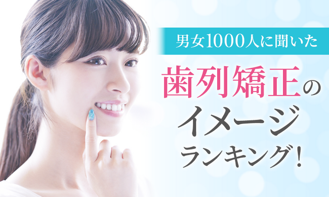 【男女1000人に聞いた】歯列矯正のイメージランキング！