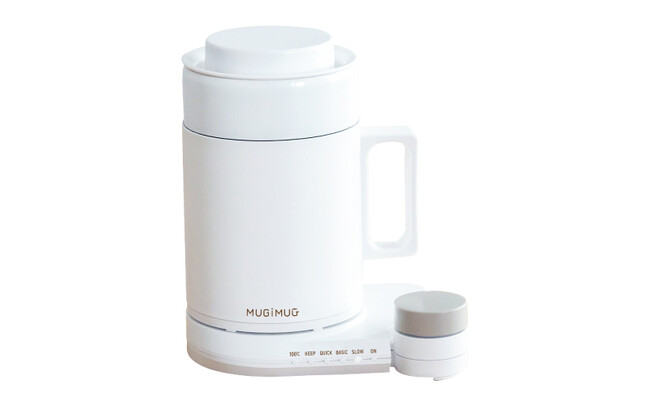 マグ型パーソナルむぎ炊飯器「MUGIMUG(むぎマグ)」を、伊藤園とサンコーが共同開発