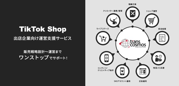 トランスコスモス、TikTok Shopのローンチを見据え、出店企業向け運営支援サービスを開始
