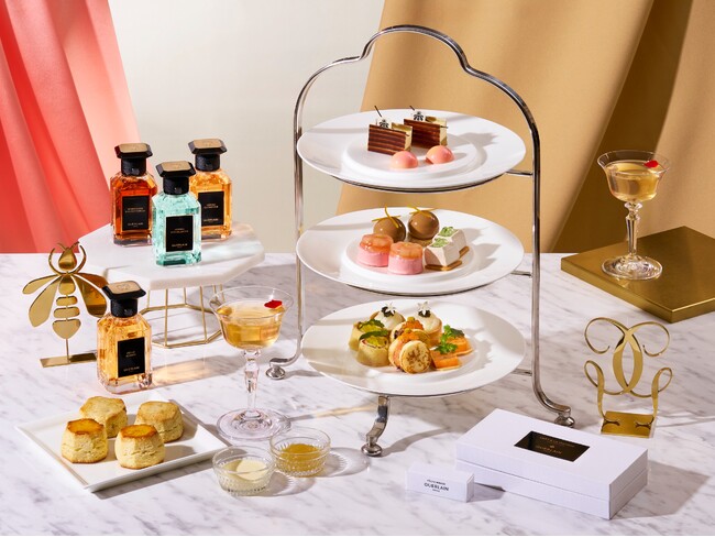 【セント レジス ホテル 大阪】素材を芸術へ ― ゲラン最高峰のフレグランス コレクションとのコラボレーション。香りの世界を味覚で堪能する「セントレジスアフタヌーンティー with Guerlain」