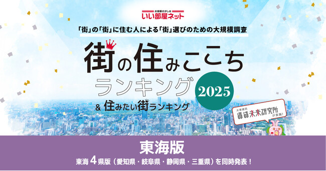 いい部屋ネット　街の住みここち＆住みたい街ランキング2025＜岐阜県版＞ランキング発表