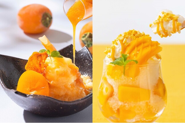 【ザ・キャピトルホテル 東急】夏季限定「かき氷」メニューが登場。注目は島根県産「西条柿」を贅沢に使用した新作
