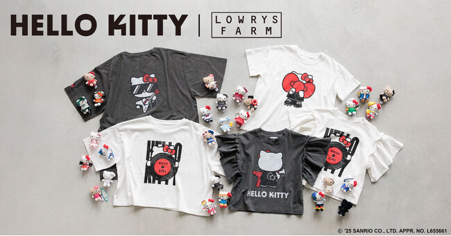LOWRYS FARMが「ハローキティ」とのコラボレーションアイテムを2025年6月20日（金）より予約販売開始！