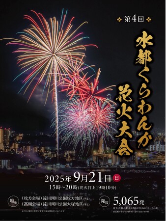 「第4回 水都くらわんか花火大会」飲食ブース出店募集中！締切は6月20日(金) 23:59まで！｜～有料観覧席チケットも発売中～