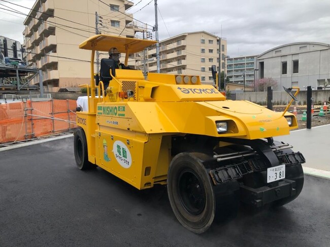 電動タイヤローラを初めてレンタル提供しました～カーボンニュートラル推進と環境負荷軽減に貢献する次世代建設機械のレンタルを開始～