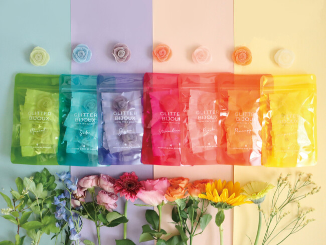 【進化系フラワーショップkarendo】お花屋さんが作る、7色の薔薇咲く“レインボーグミ”が新登場！6月13日(金)より季節限定発売
