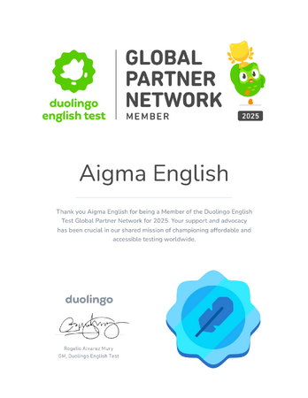 Duolingo English Test公式パートナーに選出｜DET専門対策スクールのAIGMA ENGLISHがGlobal Partner Network メンバーに認定