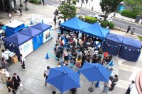 【実施報告】家族連れでにぎわう初夏の街で試飲イベントを開催『KEY DOORS+』の世界観とリキッドコーヒーを訴求