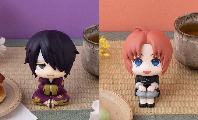 『銀魂』より「高杉晋助」「神威」が、見上げ&おすわりポーズのフィギュアシリーズ「るかっぷ」に登場。