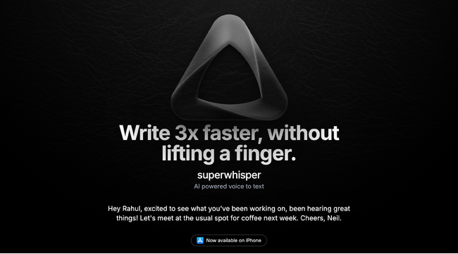 Macで人気！高速・高精度なボイスAI「Superwhisper」、待望のWindows版ベータをリリース。記念セミナーを緊急開催