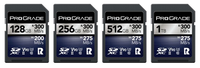 SDXC UHS-II V90 IRIDIUM 128GB/256GB/512GB/1TBを販売開始