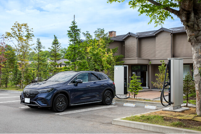 軽井沢エリア初のEVチャージステーションを開設