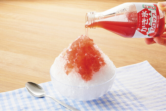 国産のいちごと砂糖だけでつくった「かき氷シロップ　いちご」