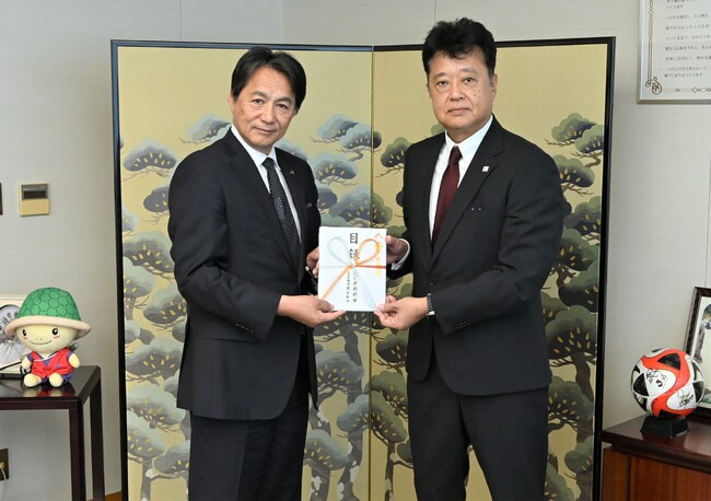【京都府亀岡市】株式会社浜田様より企業版ふるさと納税300万円のご寄附をいただきました