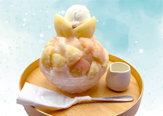 かき氷専門店『しろいくも』梅田大人気の桃が今年もスタート！6月18日（水）あら川の桃が入荷！