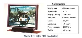 世界初の21インチカラープラズマテレビが歴史的技術を称える「IEEEマイルストーン」に認定