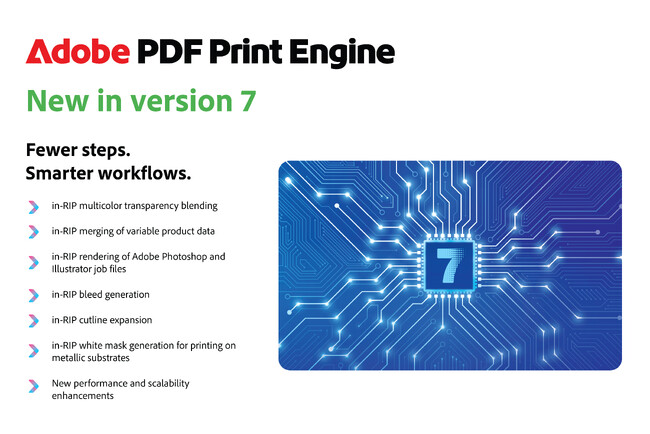プリプレスワークフローにIn-RIPインテリジェンスをもたらすAdobe PDF Print Engine 7を発表